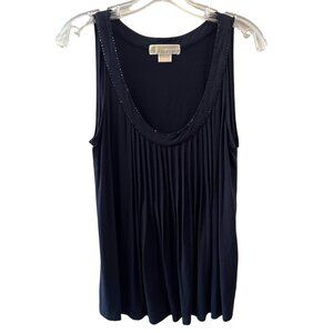 Michael | Michael Kors | Black Rayon / Spandex | Beaded | Tank Top | Size M